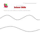 free printable worksheets for kindergarten christmas christmas scissor skills worksheet