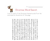 free printable worksheets for kindergarten christmas christmas word search
