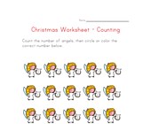 free printable worksheets for kindergarten christmas christmas counting to fifteen