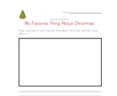free printable worksheets for kindergarten christmas christmas favorite thing worksheet