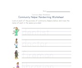 community helpers worksheets all kids network