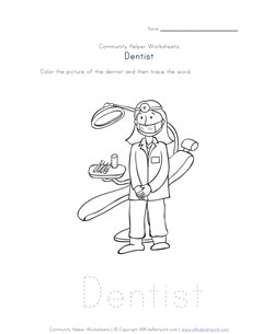 dentist worksheet