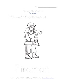 fireman worksheet