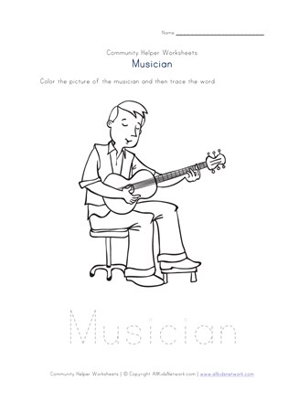 musician worksheet