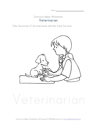 veterinarian worksheet