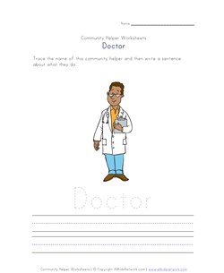 what a doctor does worksheet