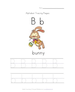 easter letter b worksheet