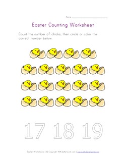 easter counting nineteen