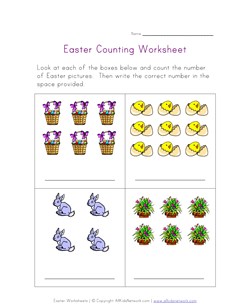 easter counting practice