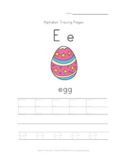 easter egg worksheet