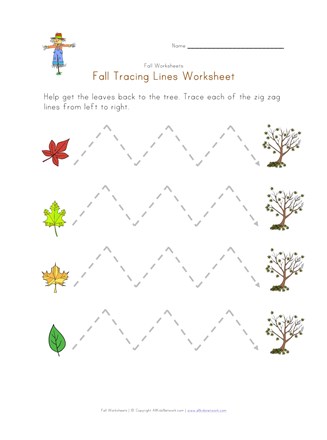 Fall Fine Motor Skills Worksheet | All Kids Network