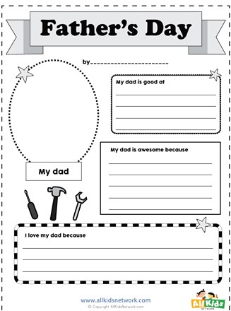 Father's Day Worksheet | All Kids Network