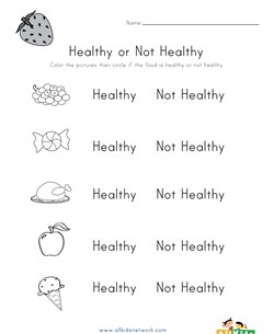 Healthy or Not? Worksheet 2