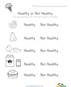 Healthy or Not? Worksheet 3