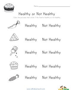 Healthy or Not? Worksheet 4