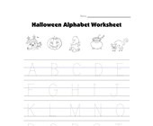 halloween reading worksheets for kindergarten halloween worksheet - tracing capital letters