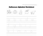 halloween reading worksheets for kindergarten halloween worksheet - tracing lowercase letters