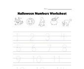 halloween reading worksheets for kindergarten halloween number review lines