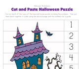 halloween puzzle worksheet