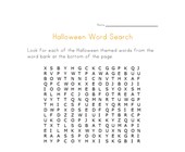 halloween word search