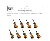 music worksheet for year 1 counting nine worksheet