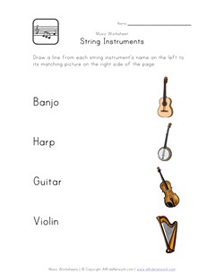 string instruments worksheet