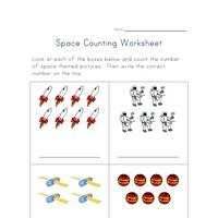 Printables Space Math Worksheet space worksheets all kids network