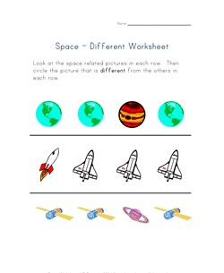 different things worksheet