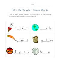 Printables Space Worksheets space worksheets all kids network