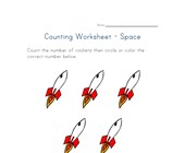 space math worksheet number five worksheet