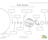 space math worksheet Objects of the Solar System Worksheet