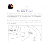 space math worksheet solar system worksheet