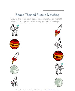 space matching worksheet