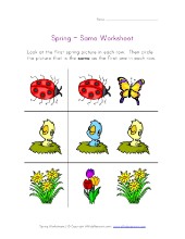 Spring Worksheets for Kids | All Kids Network