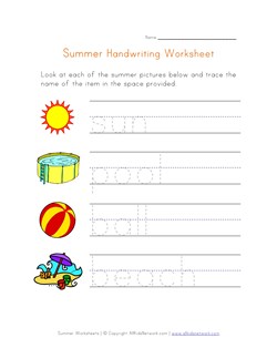 handwriting worksheet