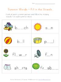 Summer Worksheets | All Kids Network