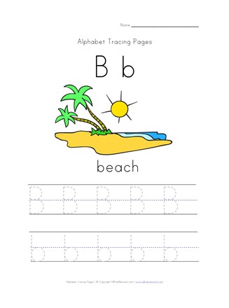 summer letter b worksheet all kids network