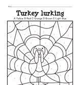 Turkey Color by Letter