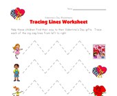 tracing lines worksheets all kids network