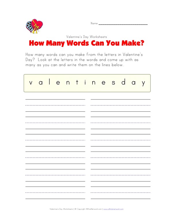 Valentines Working day Spelling Worksheet All Little ones Community picture relating to Valentine Puzzles Printable called Valentines Working day Spelling Worksheet All Young children Community