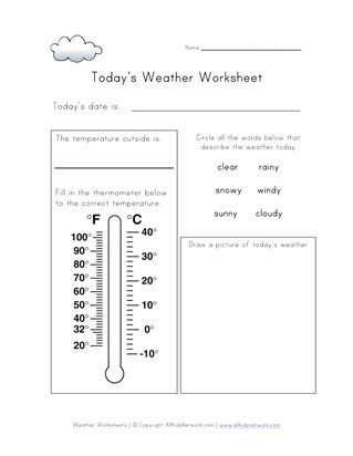 words to describe weather