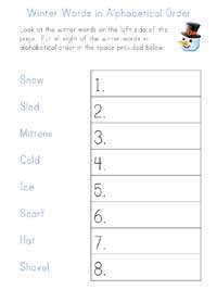 Winter Worksheets for Kids | All Kids Network
