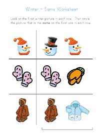 Winter Worksheets for Kids | All Kids Network
