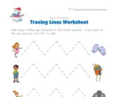 worksheet winter activities winter tracing zig zag lines worksheet