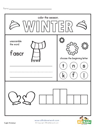 Winter Activities for Kindergarten 