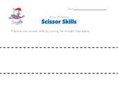 worksheet winter activities winter cutting lines worksheet