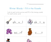 worksheet winter activities winter words worksheet