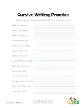 Sentence Writing Practice Worksheets | All Kids Network