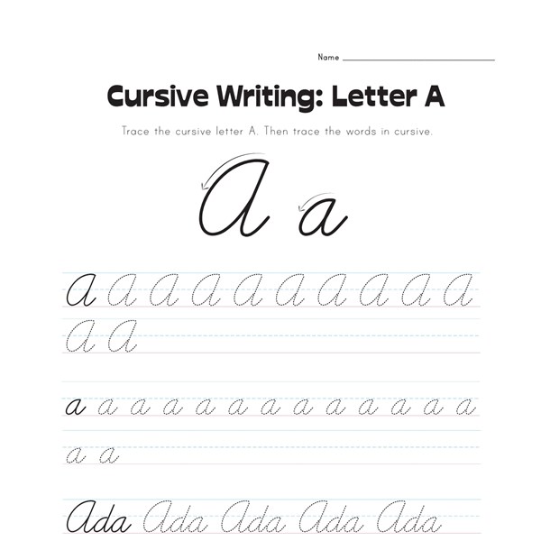 cursive writing worksheet maker