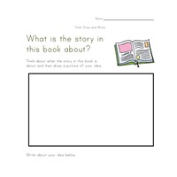 Worksheets Draw And Write Worksheet think draw and write worksheets all kids network book worksheet